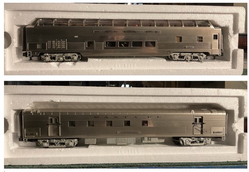 MTH 20-67276 y 20-68276 Santa Fe longitud completa vista domo y coche RPO. (2 coches) | Condition: Used