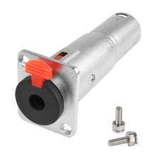 6.35mm Female to XLR Male Panel Mount Adapter Locking TRS 6.35mm Jack to 3Pin...