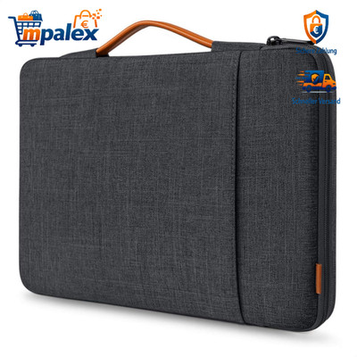 Inateck 360° Laptoptasche 14 Zoll MacBook Pro Stoßfest Rundumschutz Schwarz Grau