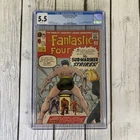 * FANTASTIC FOUR #14 5/63 MARVEL COMIC BOOK CGC UNIVERSAL GRADE 5.5 Vintage.