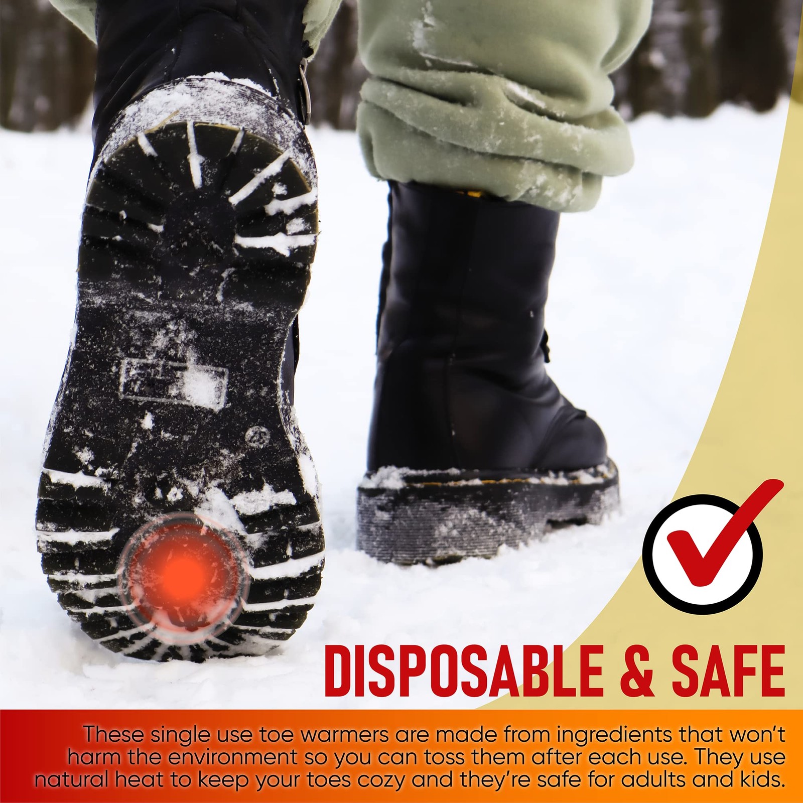 Toe Warmers (45 Pairs) - Up to 10 Hours of Heat, Easily Apply with Adhesive -...