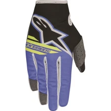 Alpinestars Youth Radar Flight Gloves Black/Aqua/Yellow - 2XS 3541818-1175-xxs