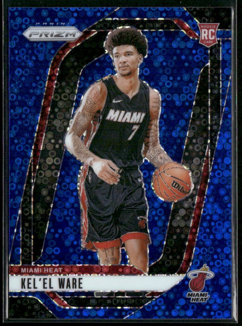 2024-25 Panini Prizm #248 Kel'el Ware Prizms Fast Break Blue #/150