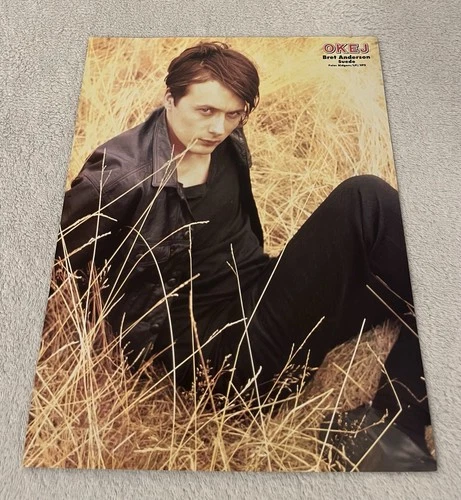 Bret Anderson Suede 1994 Clip Poster Swedish Music magazine Okej 1990s