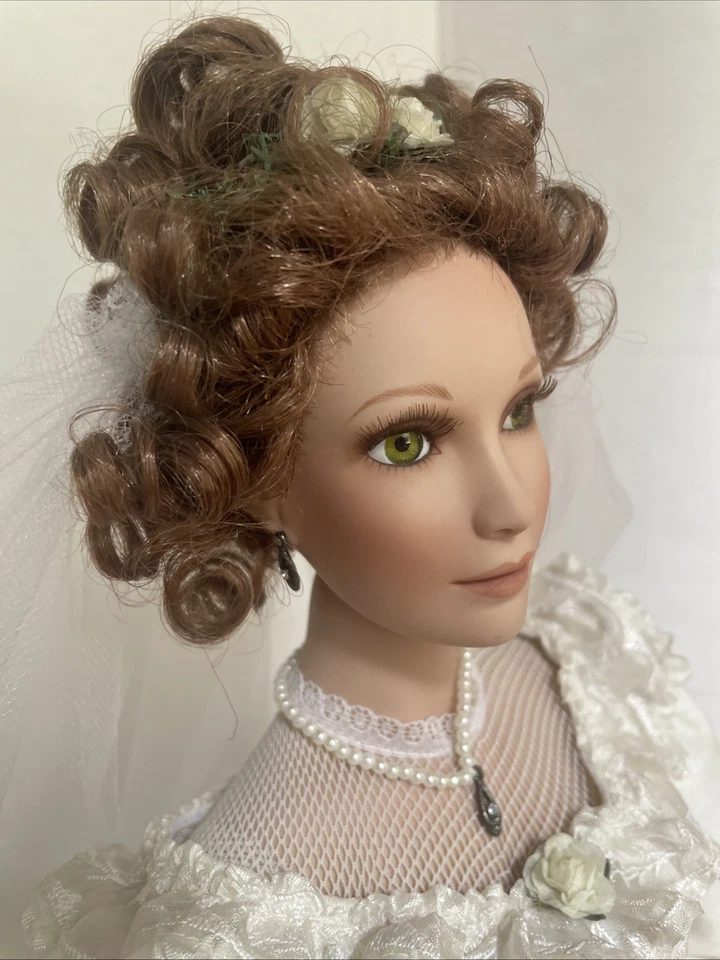 Paradise Galleries June Bridal Beauties by Patricia Rose 18" Porcelain Doll - Image 3 of 4