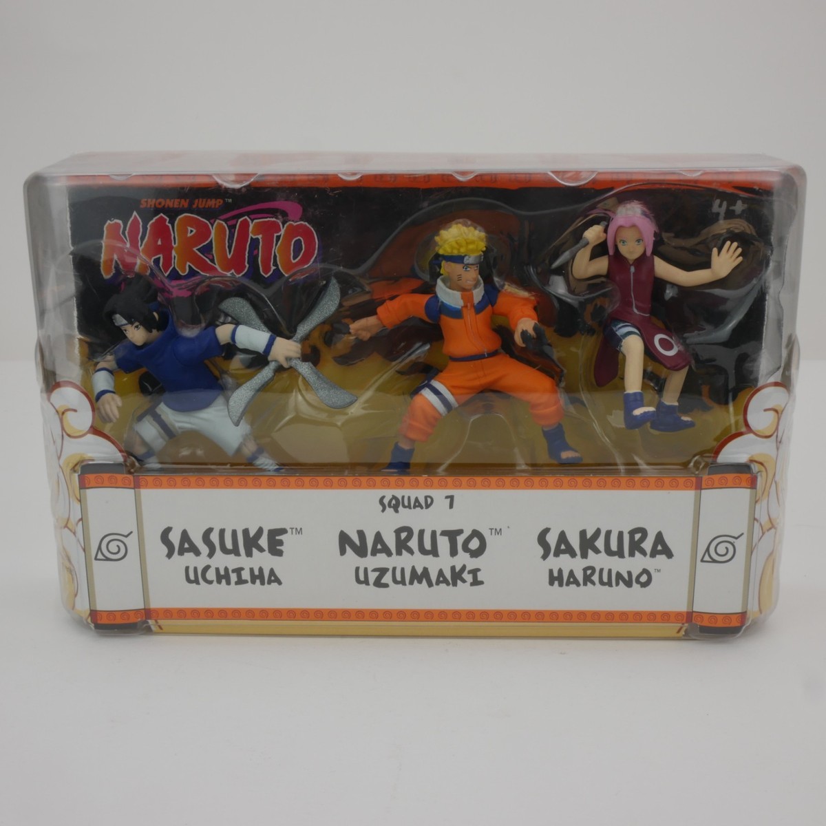 NARUTO　フィギュア7体セット Naruto Mattel 2002 Squad 7 Action Figure 3-Pack Sasuke Sakura