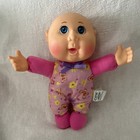 2015 Cabbage Patch Kids Small Girl Doll CPK Floral Blue Eyes Bald 9.5" Toy — photo 1
