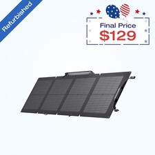 EcoFlow 110W Portable Solar Panel Foldable with Carry Case Certified Refurbished