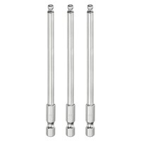 "3Pcs Kugelkopf-Innensechskant-Schraubendreher-Bit 4Mm 1/4\" Sechskantschaft 100Mm"