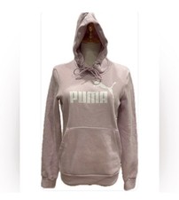 Puma NWT Light Pink Hooded Sweatshirt Logo S