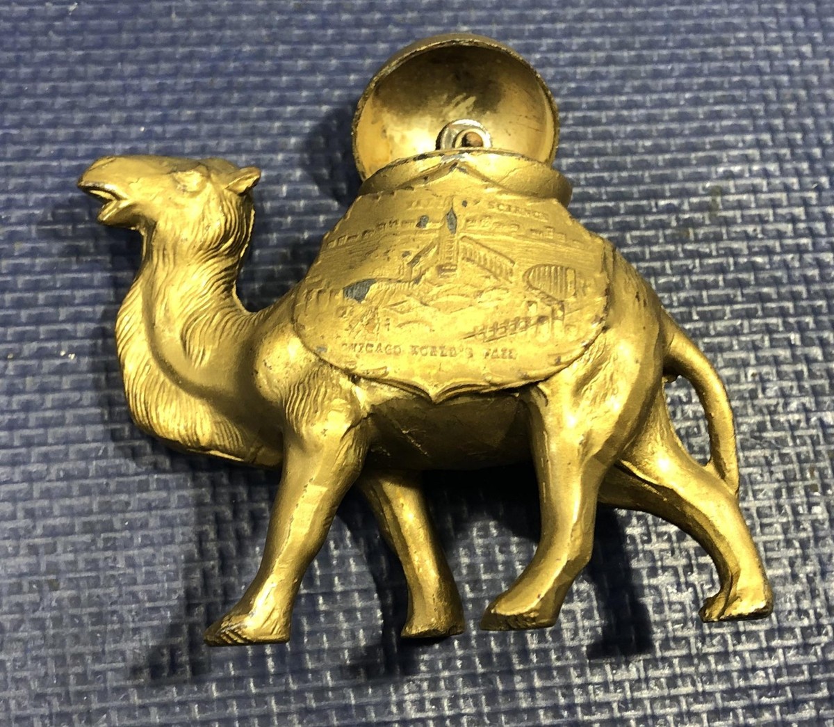 Camel Table Lighter Vintage Chicago Worlds Fair 1933 Japan