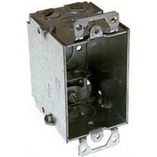 Raco Switch Box W/Armored Cable Clamp 2 Side Knockouts 1/2 " Steel Bulk