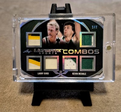 2019 Leaf Combos Larry Bird Kevin Mchale Game Used #d 2/2 Ultra Rare SSP Celtics