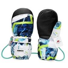 Kids Ski Mittens, Waterproof Snow Thinsulate Small Fits 3-6 years  Blue