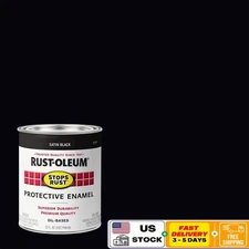 Satin Protective Enamel Paint Quart Two Pack Rust Prevention Metal Wood Ceramic