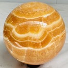 Natural Yellow Calcite Sphere Quartz Crystal Polished Ball Reiki Healing 3120G — photo 6