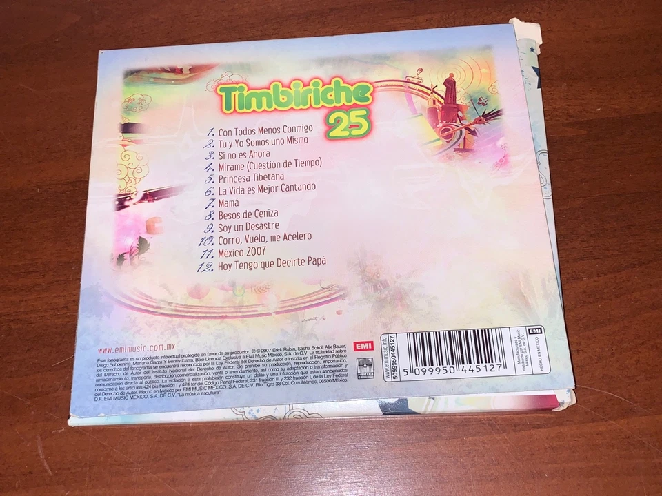 TIMBIRICHE -25- 2007 MEXICAN CD ALBUM, SLIPCOVER, LATIN POP - Image 3 of 3