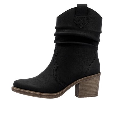 Rieker Western Boots Schwarz Y1284-00 Damen Schuhe Stiefel