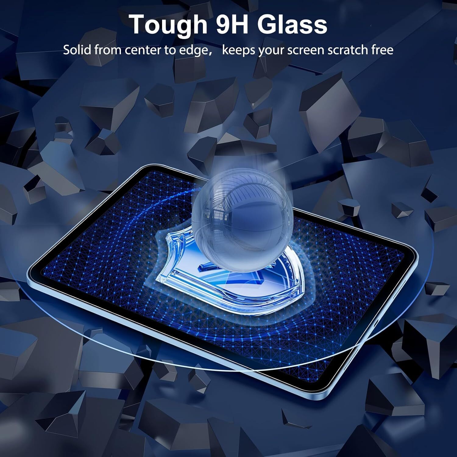 2x For iPad 11th A16 10th 9th iPad Pro 11 M5 Air Tempered Glass Screen Protector — image 5