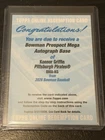 Konnor Griffin - 2026 Bowman Prospect Mega Autograph Redemption - #BMA-KG