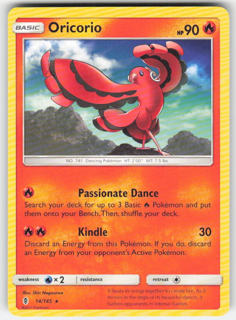 Pokemon TCG SM Guardians Rising Oricorio #14/145