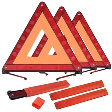 Warning Triangle Kit 3 Pack Reflective Safety Triangles For Vehicles