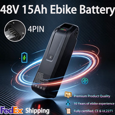 4pin 48V 15Ah Ebike Lithium Battery Replacement for Electric Bicycle 1000W Motor