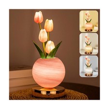 Tulip Table Lamp, Rechargeable Cordless Touch Dimming Artificia... USA FAST SHIP