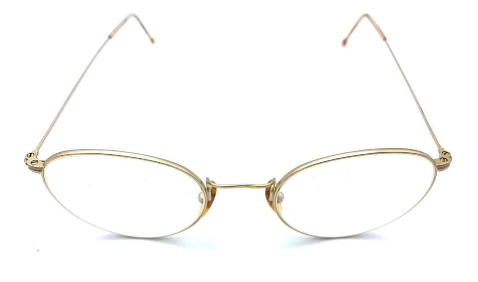 Armações de óculos Brooks Brothers BB 128 1005 douradas 49-19 140 Itália homens mulheres - Imagem 3 de 4