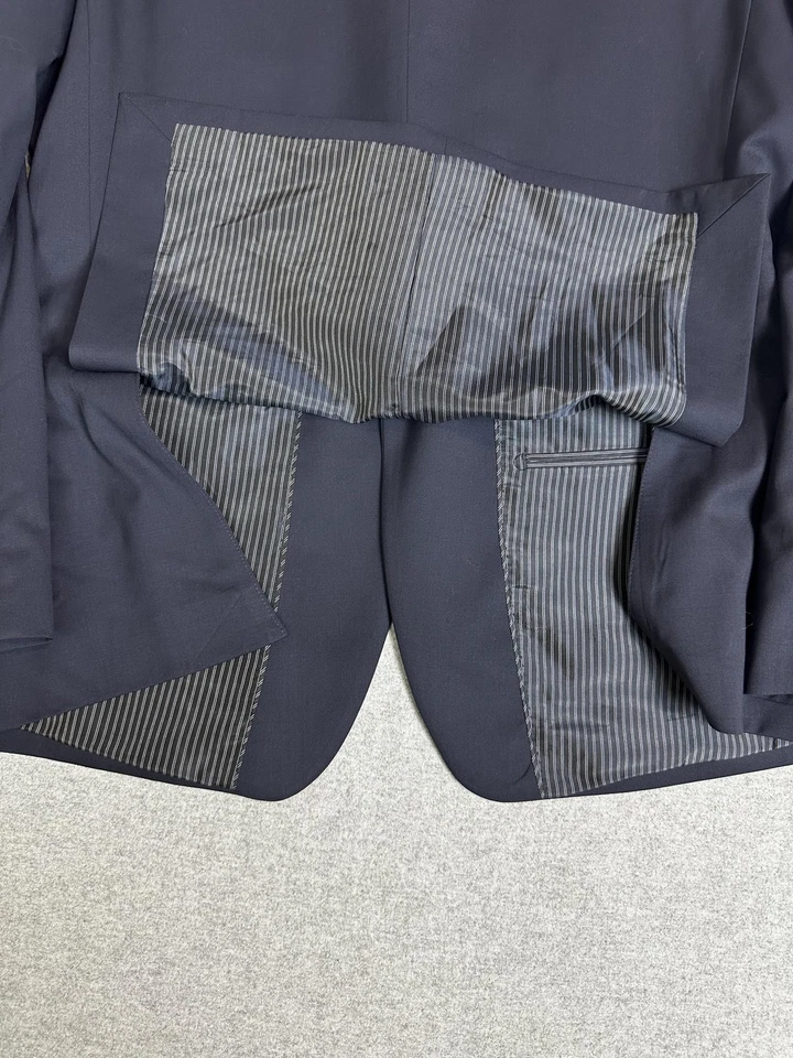 Banana Republic Blazer Mens 44R Super 120s Wool Marzotto Slim Fit Two Button - Image 3 of 4