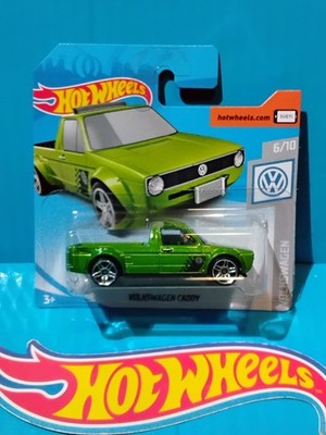 2019 HOT WHEELS VOLKSWAGEN CADDY #177 GREEN SMALL UTE PICKUP TRUCK 80s GERMAN 