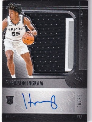 2024-25 Panini Silhouette NBA SIL-ING Harrison Ingram Rookie Patch Auto 59/99