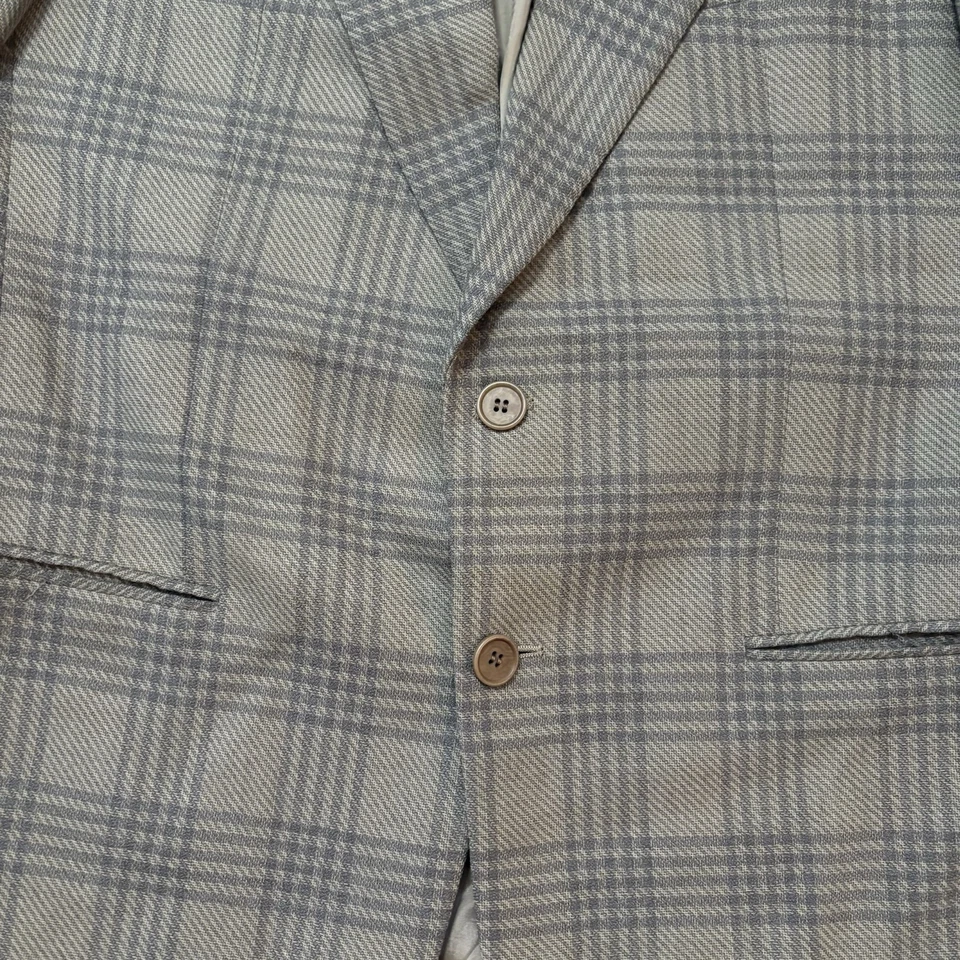 Chaqueta Blazer Abrigo Deportivo SAKS FIVE AVENUE 100% Lana Hombre 38 R Multicolor a Cuadros Foto 2 de 4