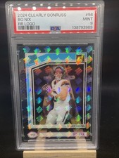 2024 Clearly Donruss Bo Nix RR Logo SSP!!Super Low POP. POP 5 1 Higher!