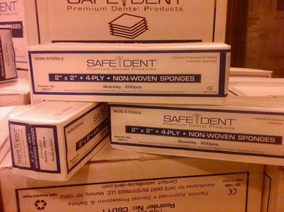 Henry Schein 100% Cotton Woven All-Gauze Sponge 2x2" 12 Ply Non-Sterile Square For Wound - Foto 5