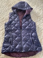 Women s Gerry Reversible Vest Packable Down Purple Sz S