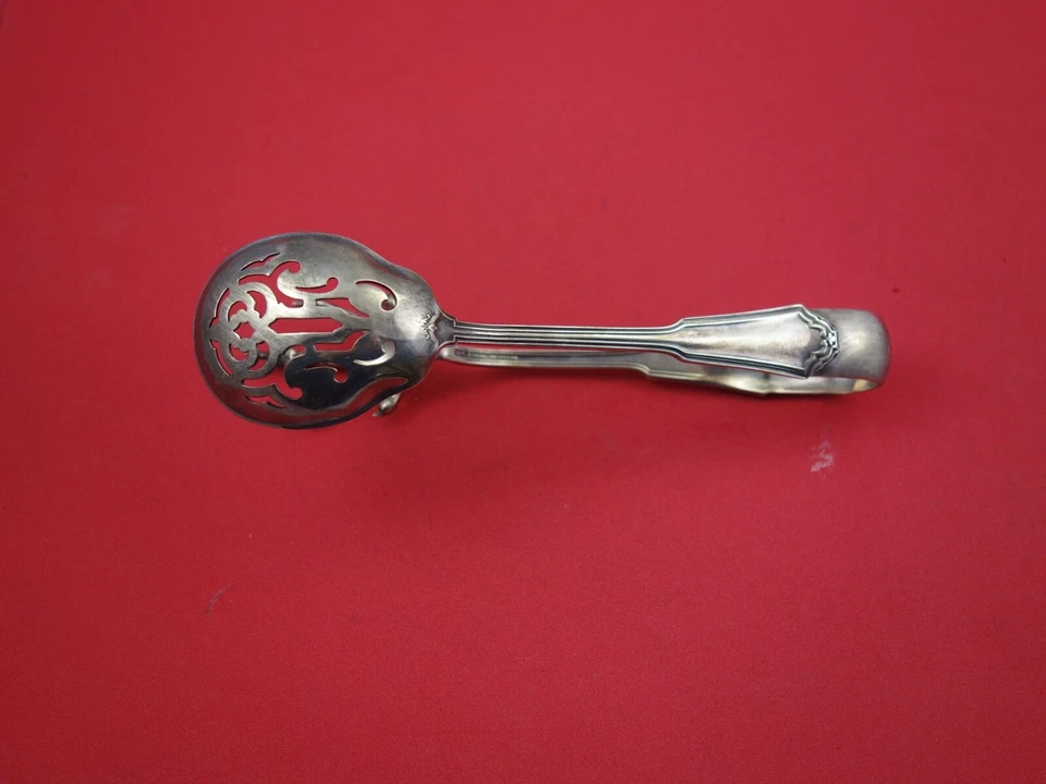 Jacobean by Reed & Barton Sterling Silver Ice Tong w/ realistic claw 7" - Image 2 of 2