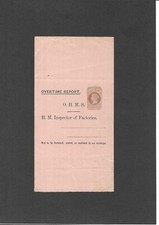 GB Stationery QV 1/2d brown 'H.M. Inspector of Factories' Letter Sheet H&B LO74C