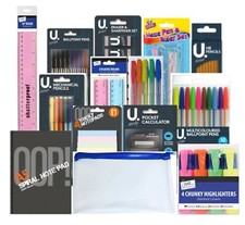 64 pc Back To School Stationary Stationery Set Home Schooling Pen Pencil Eraser 