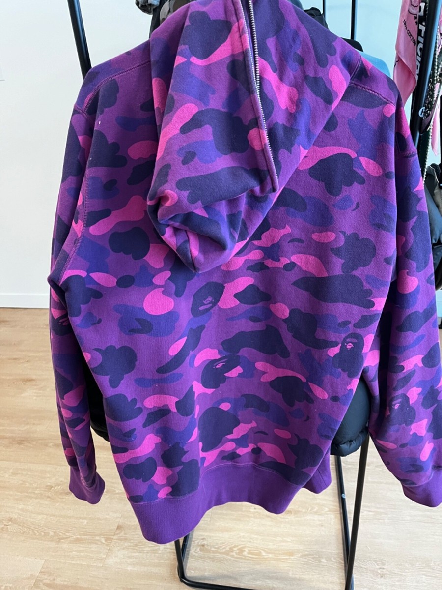 Bape Hoodie by A Bathing Ape, Great Condition, Purple color