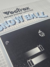 Vectrex Snow Ball Complete Boxed Game by Vector Republic in Teal Blue #132