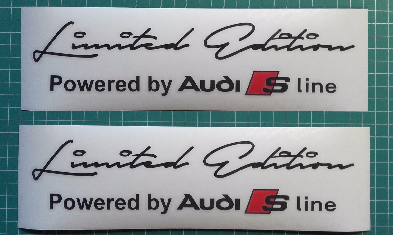 2 x Limited edition Audi S Line Decal Sticker compatible with Audi S3