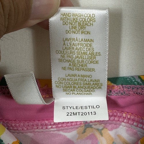 NWT Anne Cole Women's Tankini 32C/34B Floral Bikini Top NEW Underwire Multicolor - Picture 5 of 9