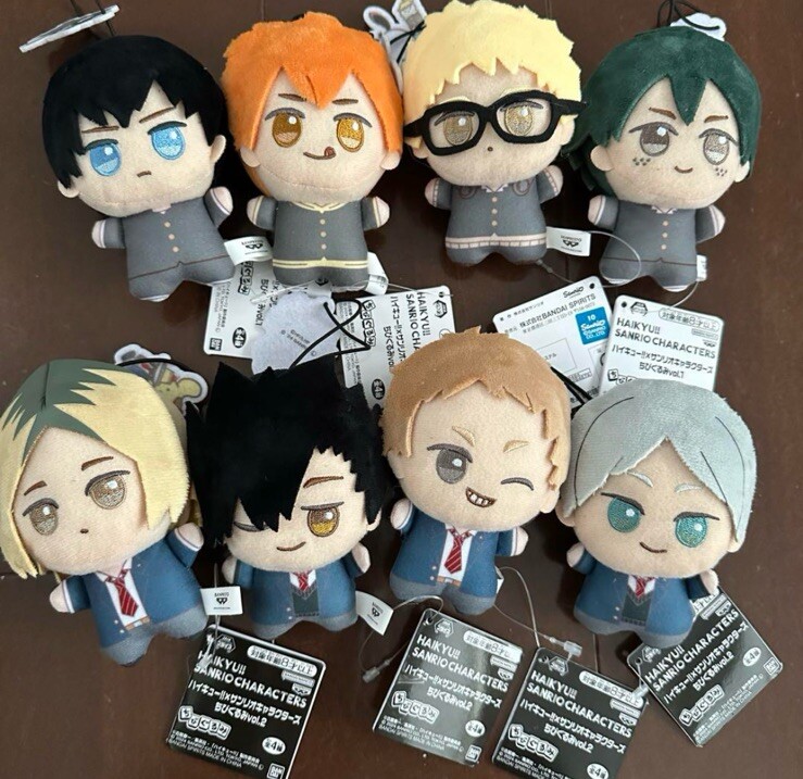 Haikyuu!! Sanrio Characters Plush Doll Chibigurumi Vol.1 2 Set Of