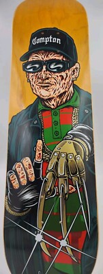 2018 Strangelove Skateboards Freddy Krueger x  Eazy-E NWA Compton Screened Deck 