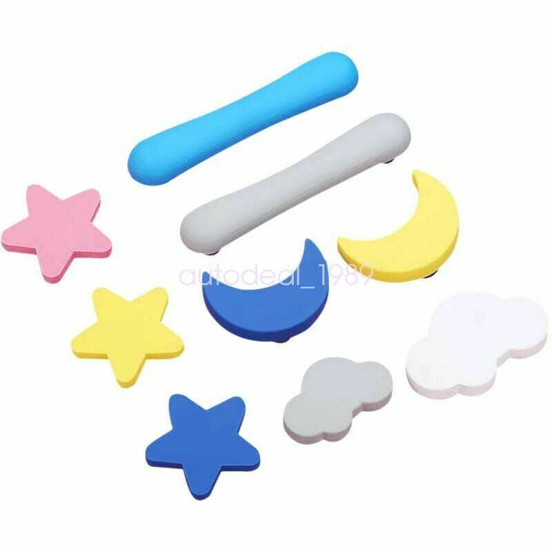Kids Wardrobe Cartoon Rubber Alloy Bedroom Cabinet Door Drawer Pull Handle Knob-image