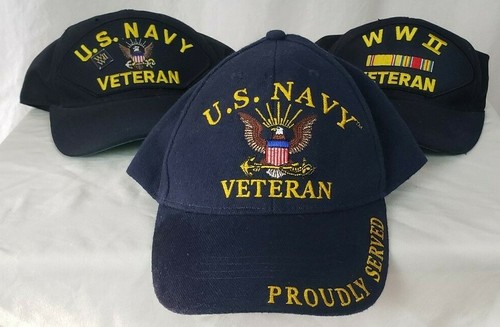 Blue Embroidered Hat Navy 