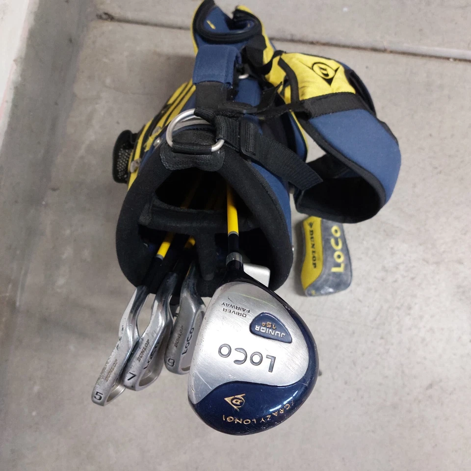 Dunlop Loco Golf Crazy Long Youth Junior Club Set-Driver, 5,7,9, Putter, Bag, RH - Image 4 of 4