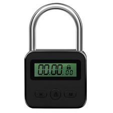 Metal Timer Lock LCD Display Multi-Function E...