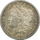 1886-S Morgan Silver Dollar $1, About Uncirculated AU, Toned